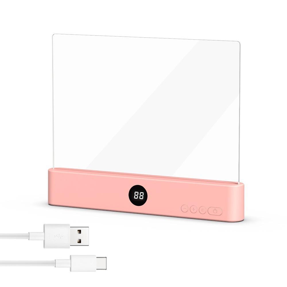 Eye-Caring Design LED Panel Book Light USB Rechargeable 3 Colors Light Clear LED Flat Light Timer Function