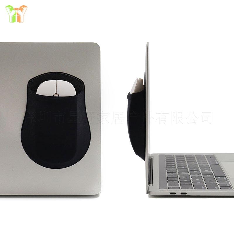 Universelle Klebe-Maus-Tasche Schlanker Maus-Halter mit wiederablösbarem Klebstoff Keine Kleberückstände Kompatibel mit Laptop Büro Zuhause