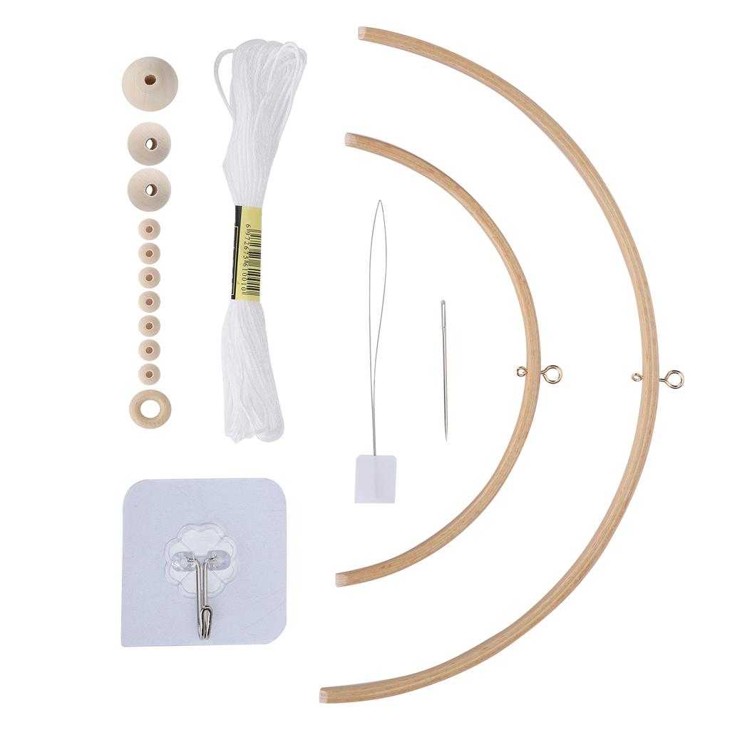 Wind Chime Kit DIY Handcraft Chimes Bells Wood Baby Crib Mobile Wind Chime Pendant