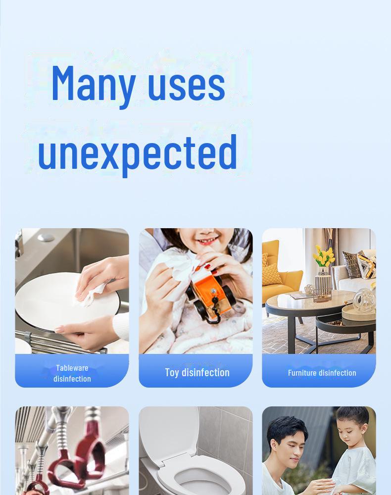 Winner Tragbare Desinfektions-Feuchttücher mit 75 % Alkohol