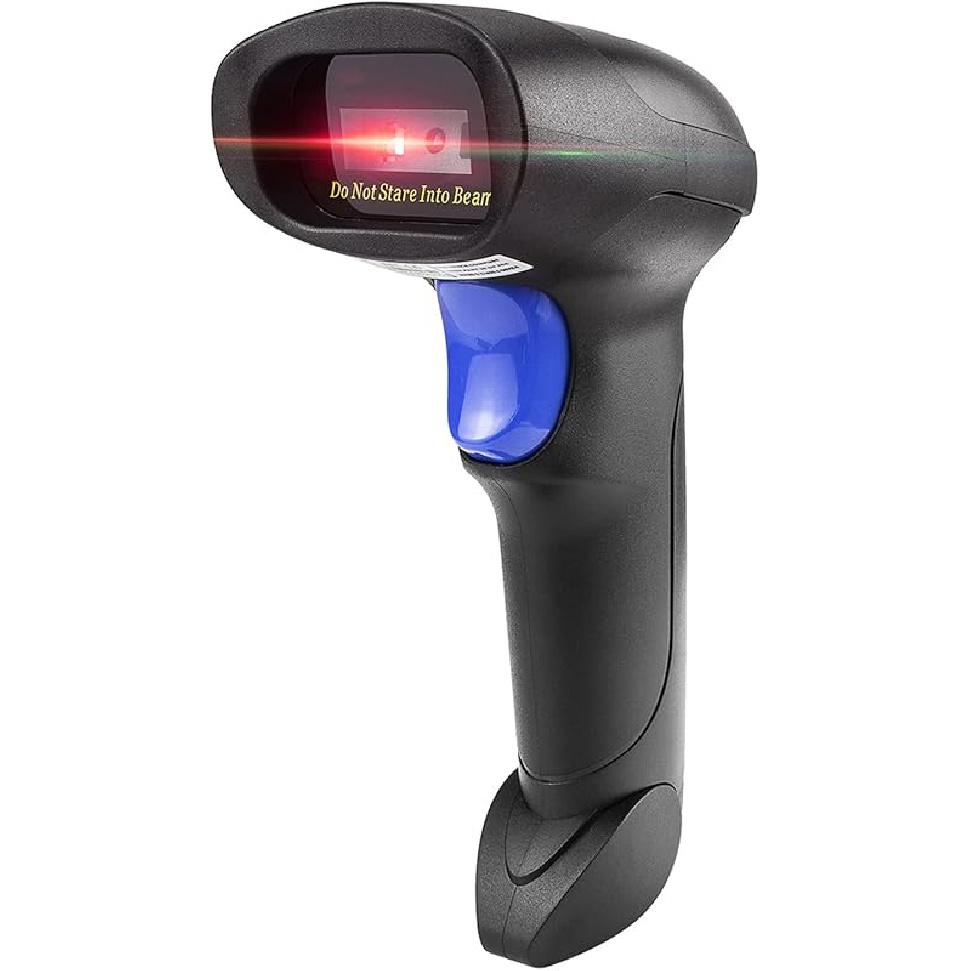 Handheld USB QR Barcode Scanner, NetumScan Wired Automatic 1D 2D Image Bar Code Reader with Adjustable Stand for Store, Supermarket, Warehouse