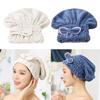 2 Pcs Coral Fleece Absorbent Hair Drying Fast Fast Drying Cap Dry Thicken Shower Women Shower Cap Microfiber Bathing