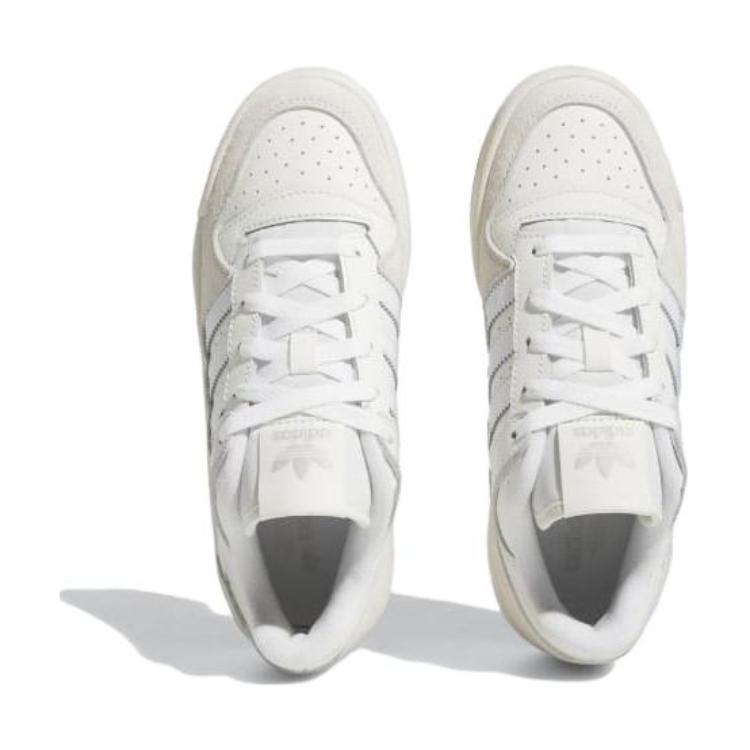 adidas Forum Low Big Kid White Gum Kids Sneakers Chalk-White Cloud-White ID6861