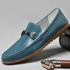 Comfortable Formal Wear Men Loafers Genuine Leather Casual Shoes Lightweight Sole Slip On Flats Non-Slip Man Business Moccasins
