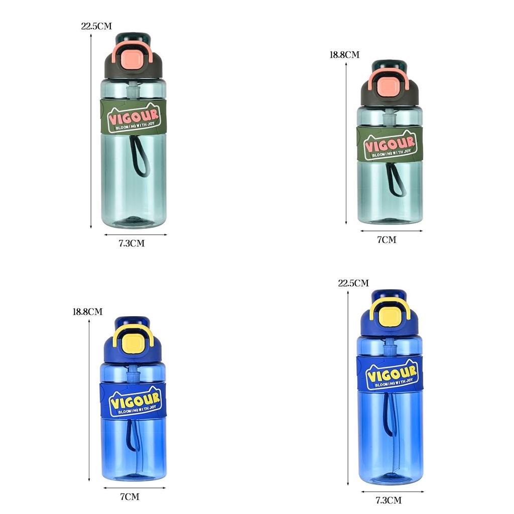 Plastic Water Bottle Sports Large Capacity With Carry Handle For Gym And Outdoors
