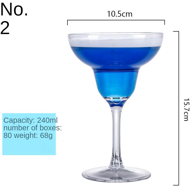 1PC Kreative Acryl Cocktail Glas Kühlen Kunststoff Wein Bar Martini Pc Margaret Champagner Tassen
