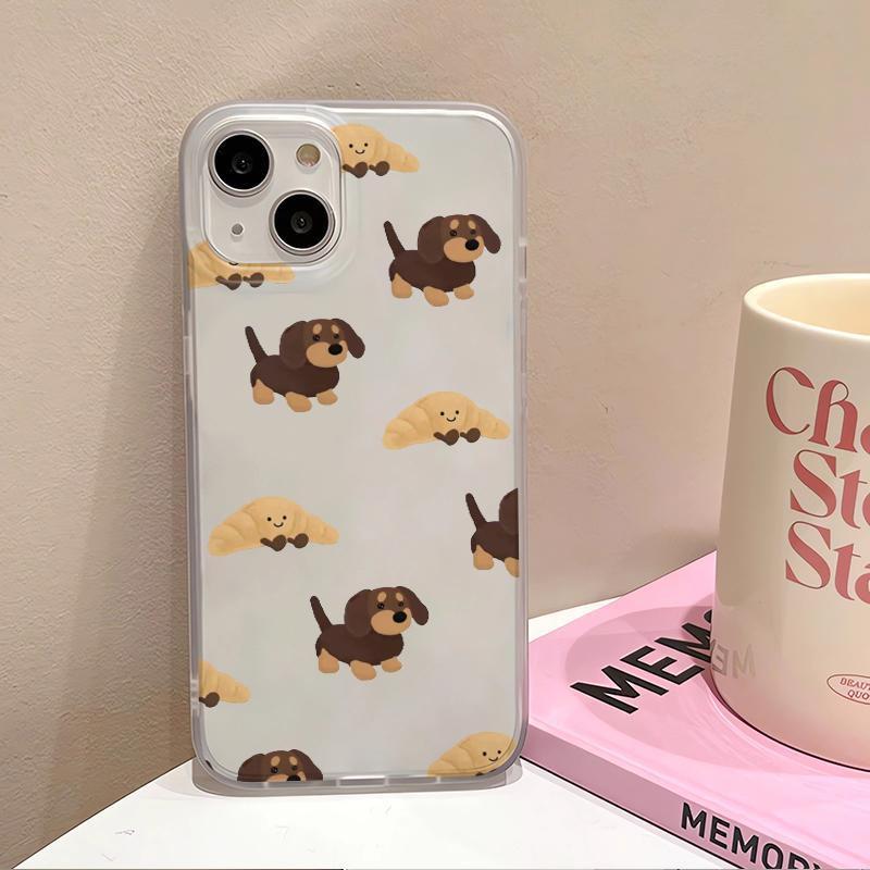 Yellow Dog Frosted Dumpling iPhone 15 Case, New Skin-Friendly XS Max 11/12/14 Pro Max, Hot Selling