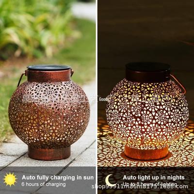 Smart LED Solar Hanging Lantern: Waterproof Outdoor Decorative Light for Garden, Porch, and Courtyard