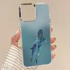 For iPhone 17 Pro Max Case Blue Giant Whale Ocean Pattern Soft Silicone Cover For Funda iPhone 16 Pro Max 15 14 13 12 11 17 Air
