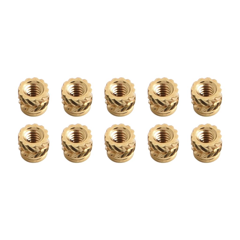 Heat or Injection Insertion of Brass Threaded Nuts 10Pcs for 3D Printing