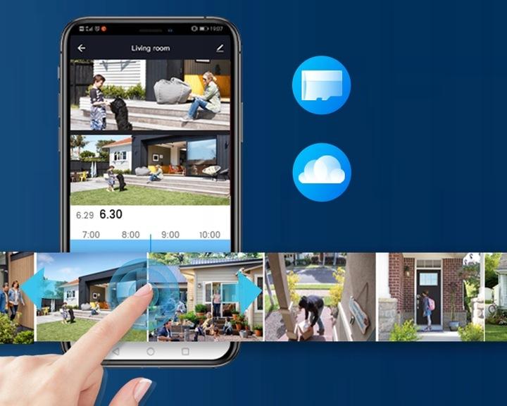 Kamera Zewnętrzna Obrotowa Ip Wifi 2Mpx Full Hd 4X Zoom Do Monitoringu