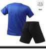 Men's Quick-Dry Sports Suit: Short Sleeve T-Shirt & Summer Fitness Football Training Gear. Custom Logo Option Available.