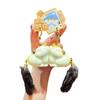 Pom Accessories Couple Cat Key Chain Cartoon Mink Fur Cat Keyring Long Tail Cat Pendant  Car Decor