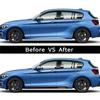 Für BMW E90 E92 E93 F20 F21 F30 F31 F32 F33 F34 F15 F10 F01 F11 F02 G30 M Performance Seitenschweller Schweller Streifen Karosserie Aufkleber Sticker