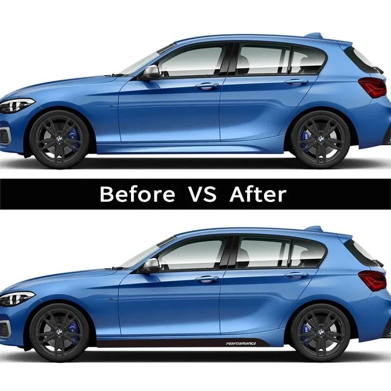 Für BMW E90 E92 E93 F20 F21 F30 F31 F32 F33 F34 F15 F10 F01 F11 F02 G30 M Performance Seitenschweller Schweller Streifen Karosserie Aufkleber Sticker