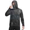 Men's Shirt With Mask Lightweight Long Sleeve Hooded Hiking Fishing Performance