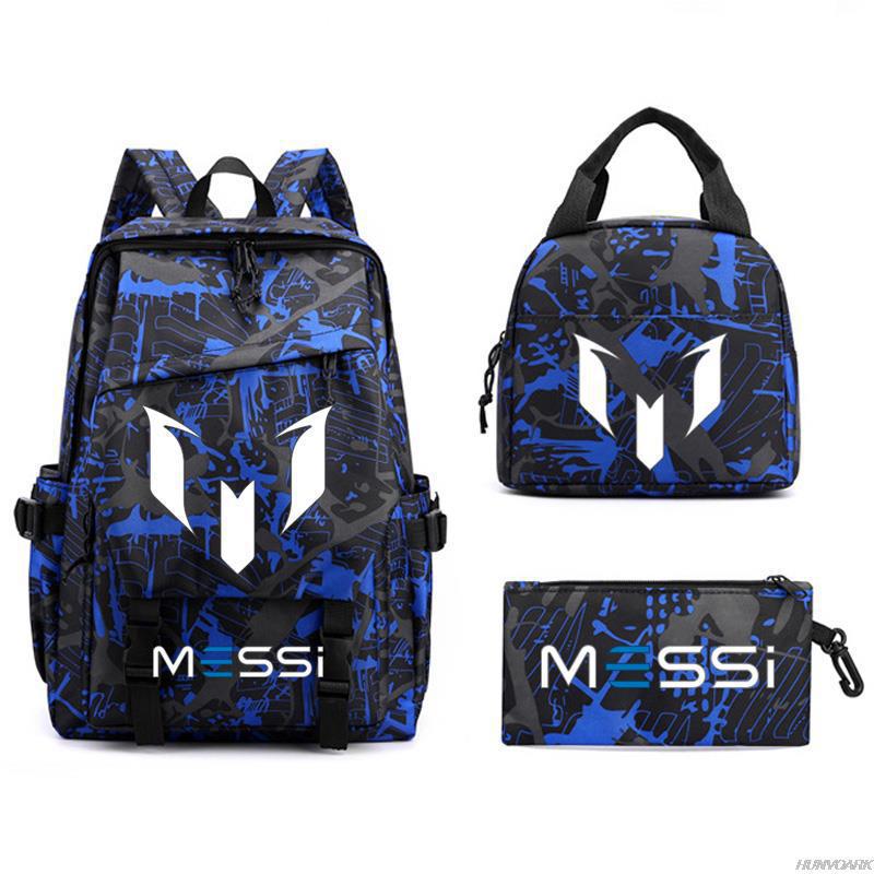 Football Printed Student Backpack Multifunctional Usb Interface Large Capacity Leisure Travel Backpack
