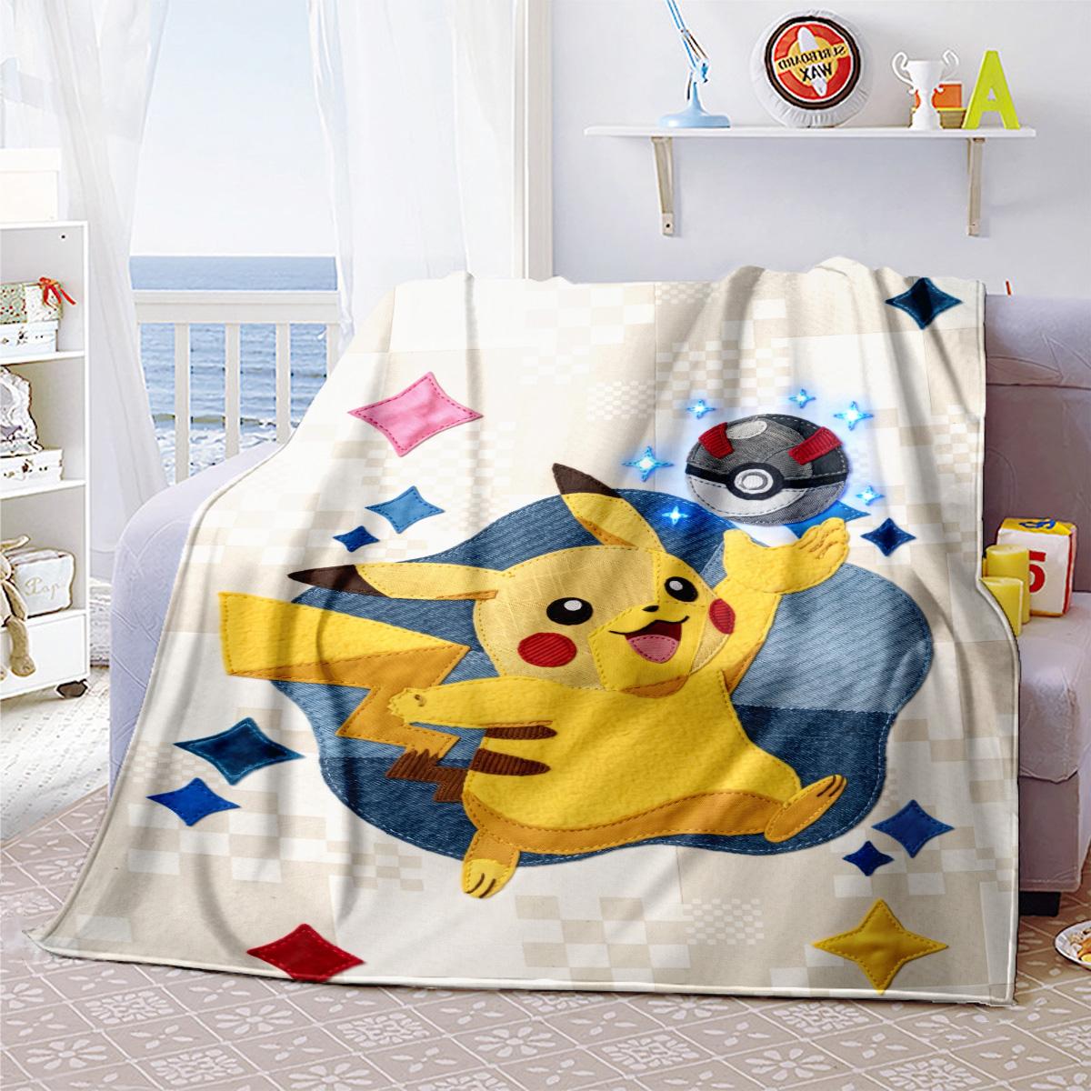 Pokémon Silta ērta apdrukāta flaneļa sega