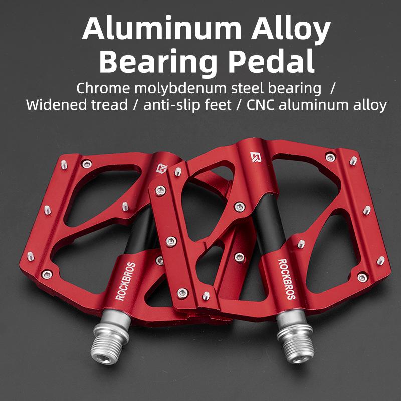 ROCKBROS Bicycle Pedals Sealed Bearing Aluminum Alloy Body BXM MTB Road Bike Pedals 9/16 Sealed Bearing Cycling Accessories 2020-12BRD
