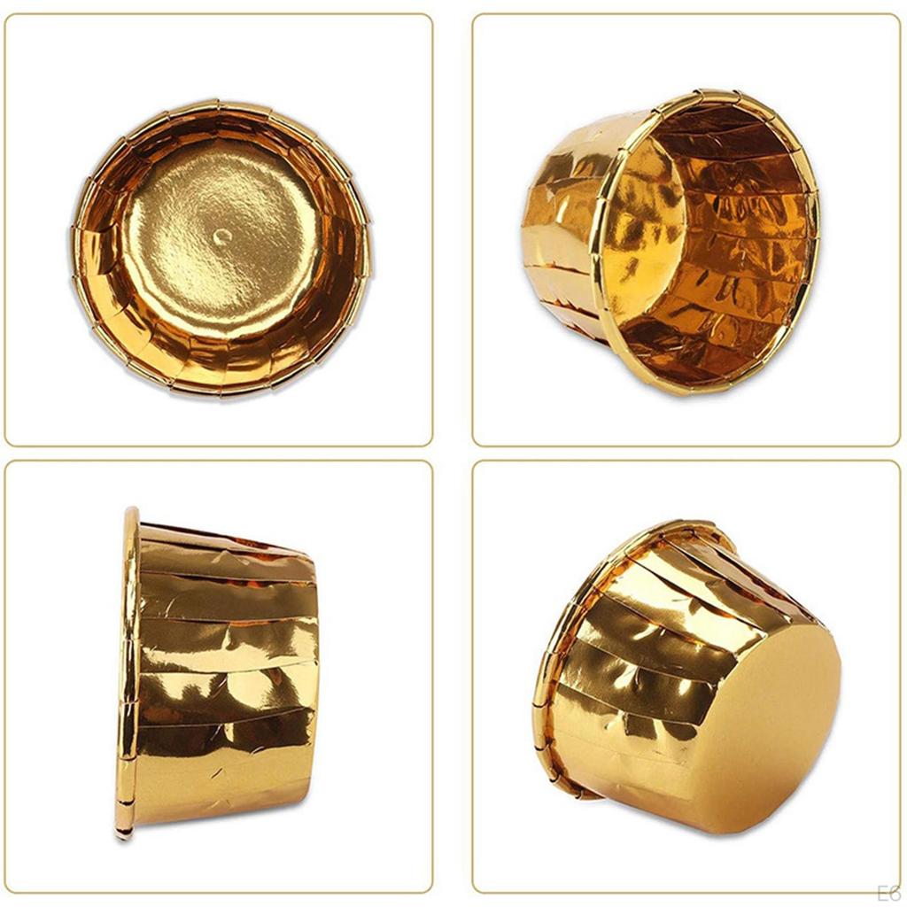 50 Pieces Cupcake Liners Muffin Case Wrapper for Halloween Wedding Pink and