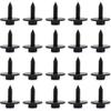 100Pcs Screws Metal Car Body Fender Bumper Retainer Clips Black Phosphate Finish