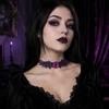 Fashion Jewelry for Girls Gothic Bat Leather Choker Necklace, Devil Eyes Collar Necklace Women Birthday Gifts Men, Adjustable Wing Clavicle Halloween