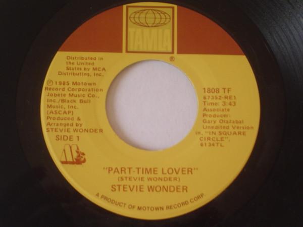 

7inch Record STEVIE WONDER - Part-time Lover 1808TF TAMLA 1985 US Soul/Funk Used