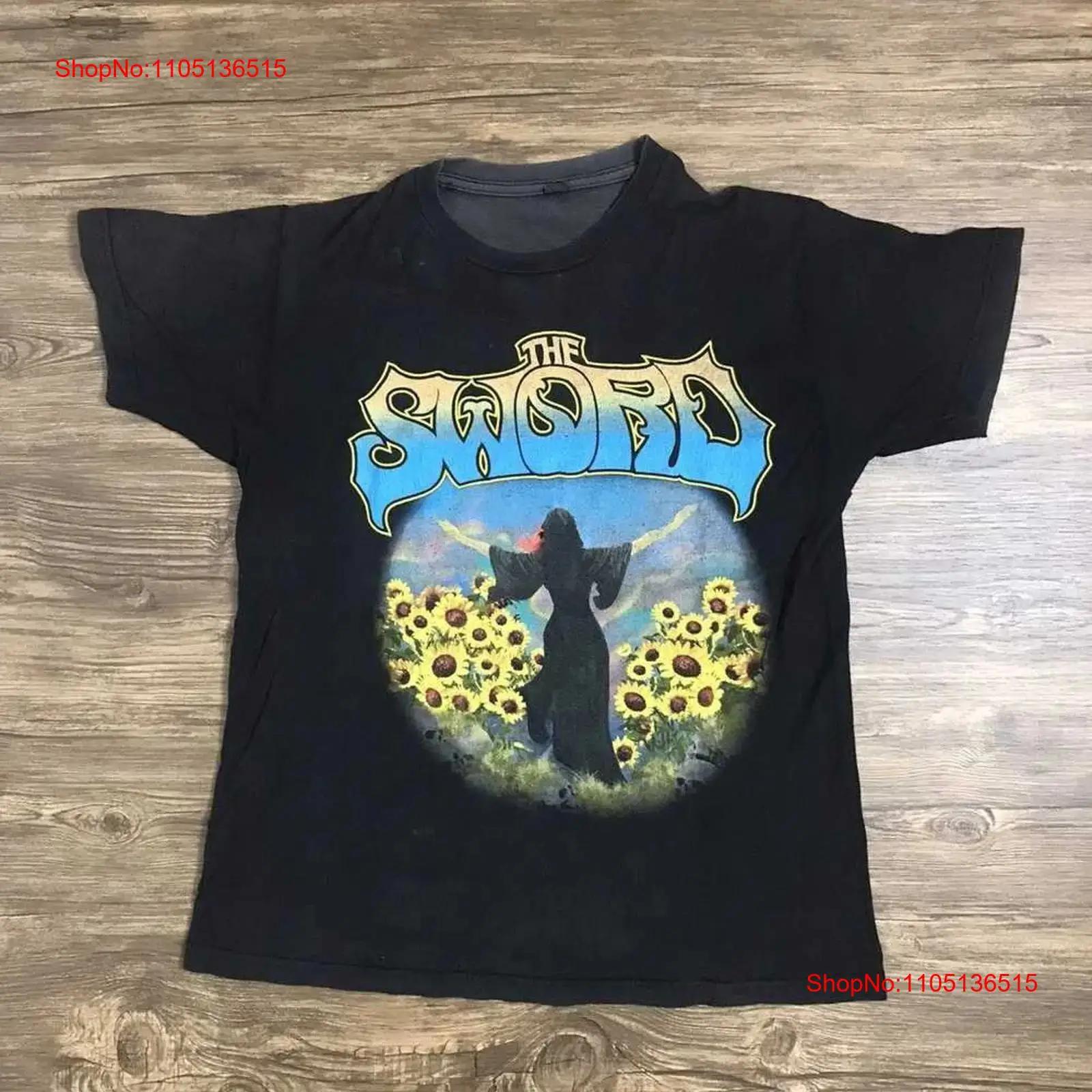 

The Sword Band Black unisex Cotton T shirt S 4XL vintage Washed Unisex Versatile Casual Stylish Top For Everyday Wear 5XL різнокольоровий
