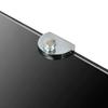 Corner Shelf with Chrome Finished Brackets Black Glass 25 x 25 cm