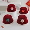 Children's Winter Fisherman Hat: Festive Plush Bucket for New Year and Christmas