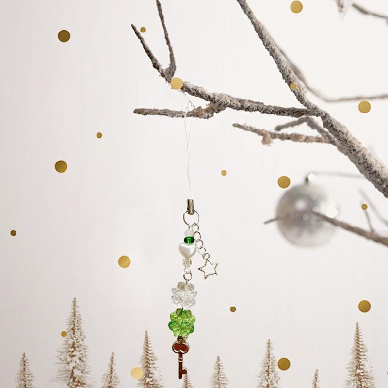 1pc Bracelet Cute Hanging Cord Lucky Flower Phone Chain Fashionable Strap Wrist Lanyard Acrylic Keychain