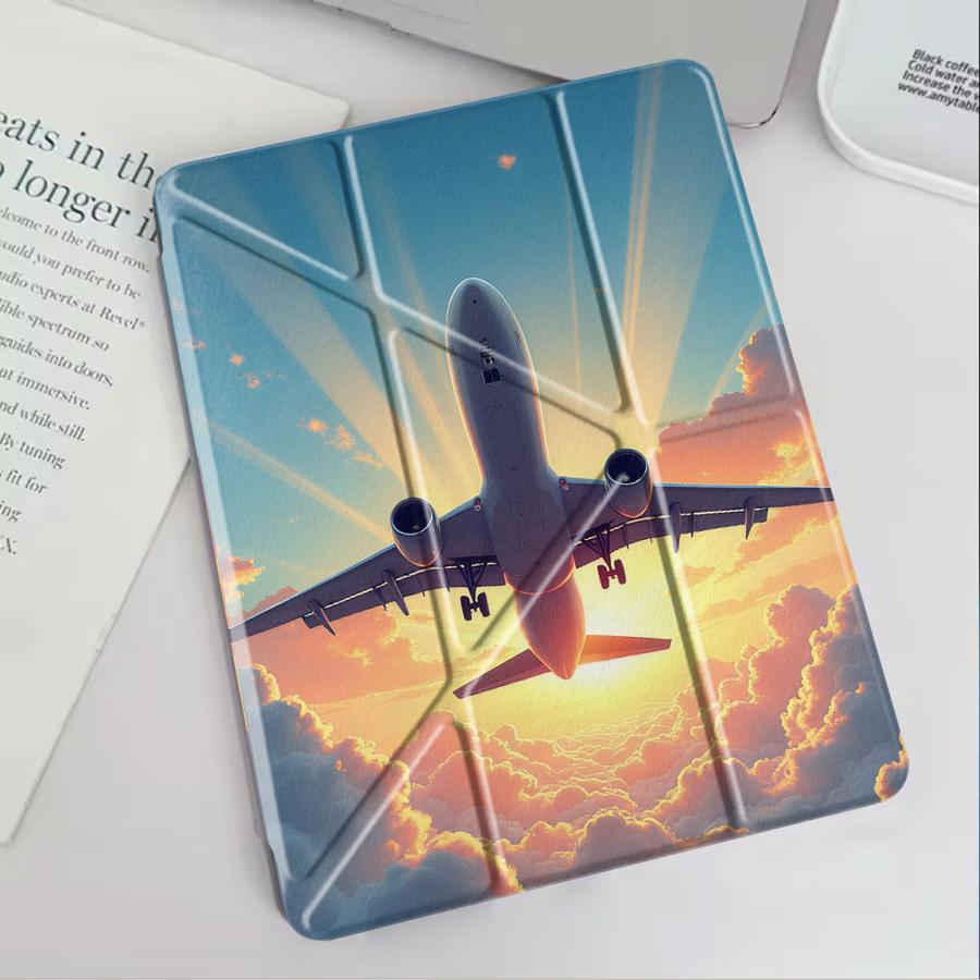 Cloud Peak Jet Tablet Case For iPad Mini 6 7 Pro 2025 Air 4 5 M3 M2 1 2 M4 11inch Pro 11th 10th 9th 8th 7th 12.9inch Holder