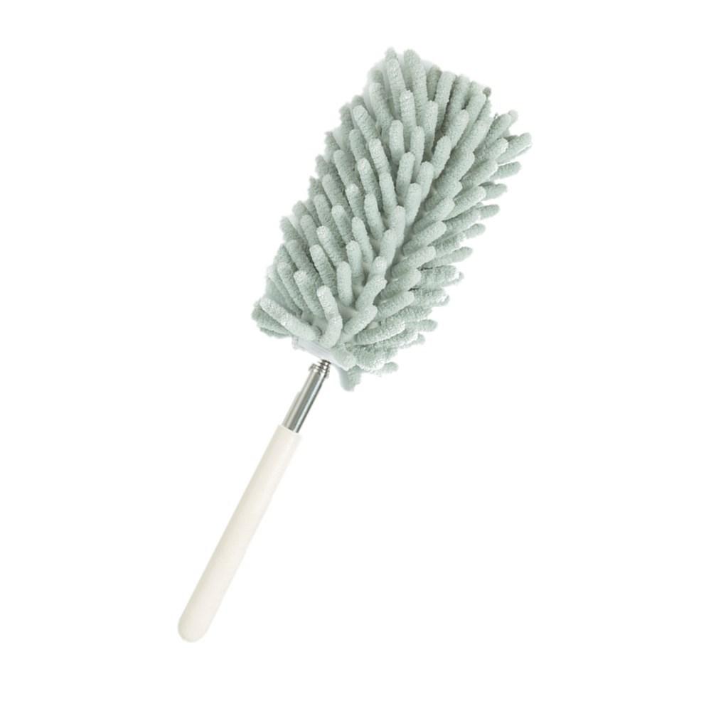 

Telescopic Lengthen Duster Microfiber Chenille Home Cleaning Stainless Dust Removal Steel Dust Brush Ceiling Clean Multifunction зелений