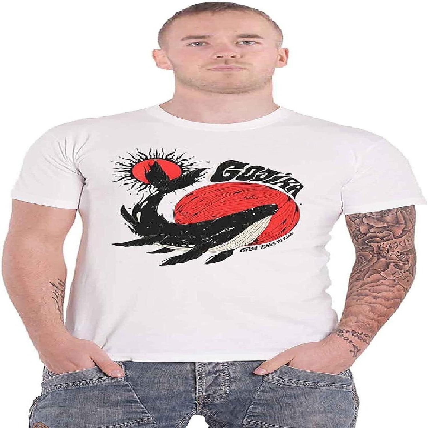 Футболка Gojira Кит Логотип группы Официальная Мужская Белая S