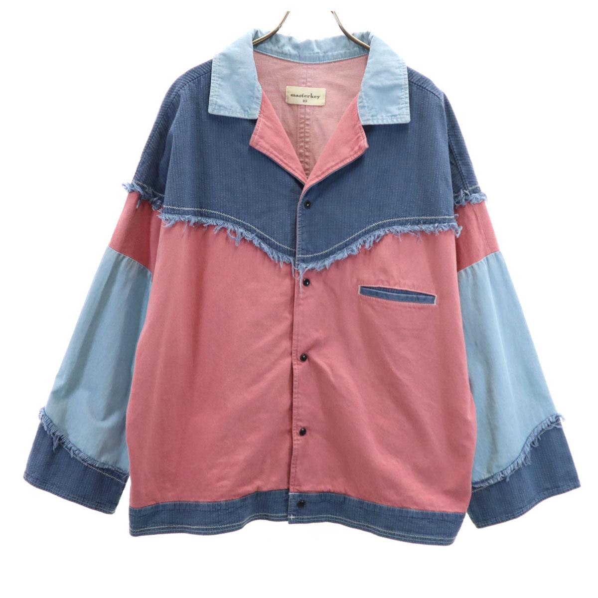 

masterkey made in Japan Long sleeve Western shirt 2 Pink Men s Used