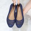 New Sandal Ladies Hollow Breathable Non-slip Soft Bottom Casual Wear Shallow Work Shoes Wedge Sandals