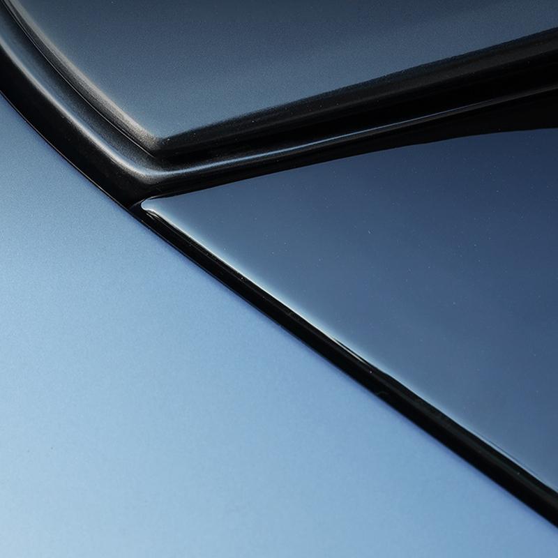 For Mazda CX-5 CX5 2017-2024 Car Accessories ABS Glossy Black Rear Window Triangle Decor Cover 2pcs