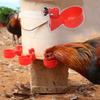 6 stuks Pluimvee Waterdispenser Kip Gans Universeel Automatische Drinkbak Plastic Waterbakje Kwartel Drinkbak Boerderij erf Accessoires