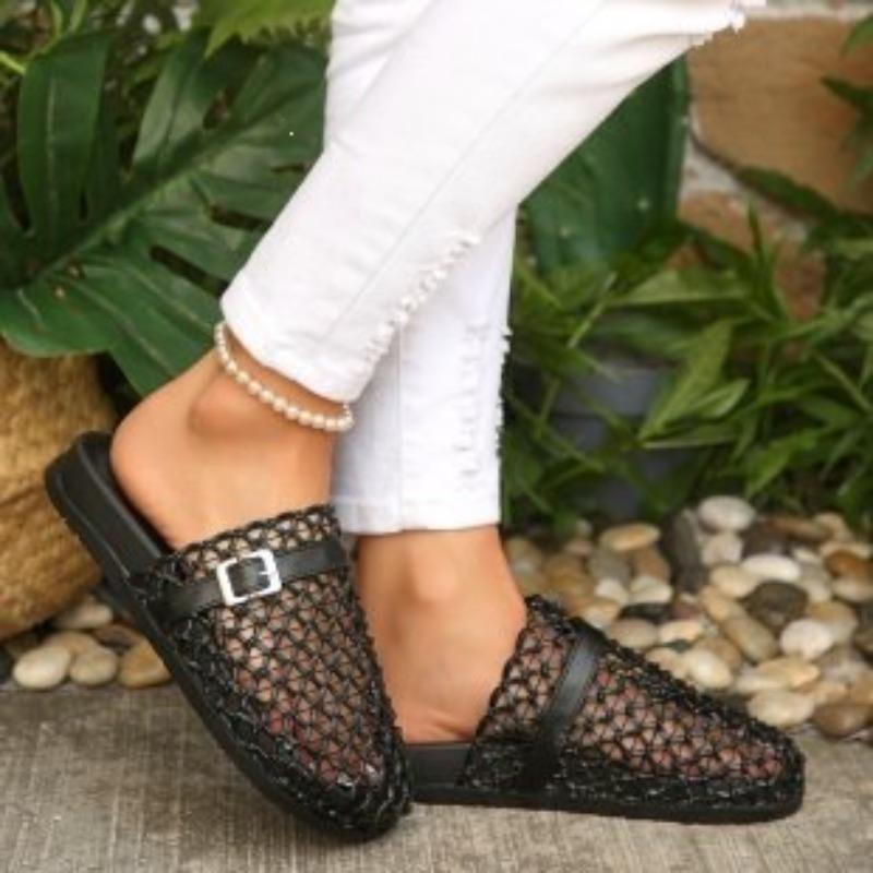 

Thick-soled, High-top Women s Shoes with Breathable Sandal-style Beach Slippers 43 чорний