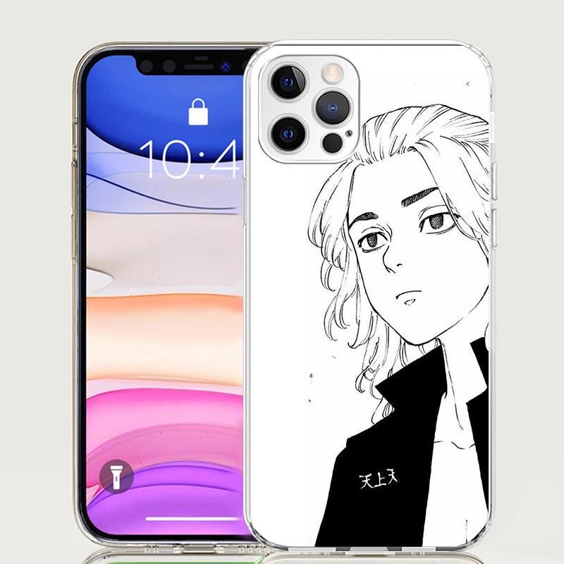 

Tokyo Aevengers Black Anime Phone Case For iPhone 17 Air 16 15 Plus 11 14 Pro Max 13 Mini 12 7 8 + SE Pattern Art Customized Cov iPhone 14 Plus
