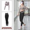 Completo da Yoga Donna Senza Cuciture – Asciugatura Rapida, Controllo Addominale, Pantaloni Lunghi per Corsa, Fitness Indoor e Danza