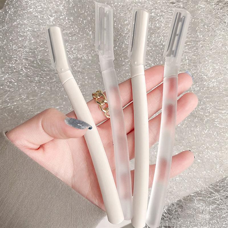 2pcs Trimming Knife Eyebrow Razor Eyebrow Trimmer Safe Anti-scratch Eyebrow Shaving Tool Facial Razor Beginner Beauty Tool Set