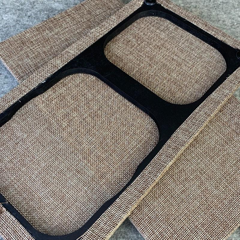 146x100CM Vintage Linen Speaker Net Cover Fabric Sound Acoustic Cloth Dustproof Sofa Background Home Textile