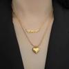 Double Layer Titanium Steel Heart Necklace - Minimalist Light Luxury Accessory