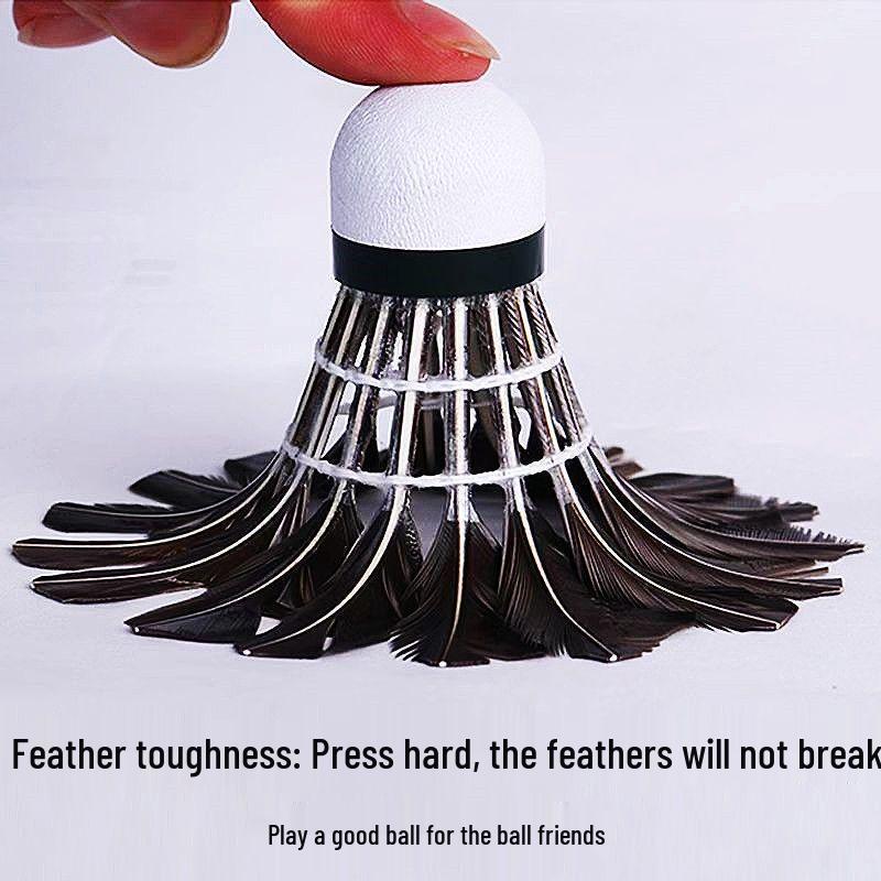 Premium Durable King Goose Feather Badminton Shuttlecock - Stable for Training & Competition, Resistant to Breakage