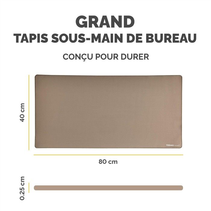 Sous-main Breyta 80 x 40 cm sable