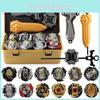Xd168-21r Golden Edition Handheld Tool Box Set With 12pcs Alloy Spinning Tops