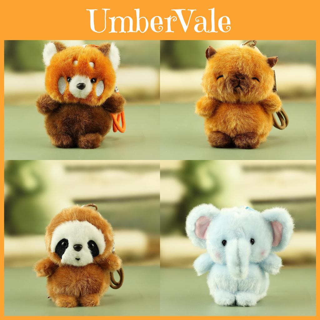 Plush Animal Keychain Frog Elephant Soft Toy For Kids And Teens