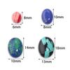 10pcs Synthetic Turquoise Cabochon Beads Oval Flat Back Cabochon Loose Beads For DIY Jewelry Making Pendants Ring Accessories