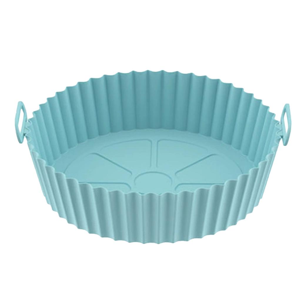 3pcs Round Fryer Silicone Liners Reusable Non Stick Fryer Silicone Pot Liner Reusable Baking Tray